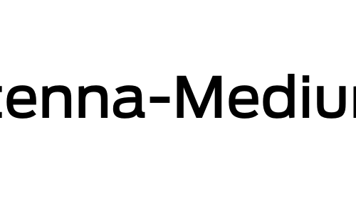 Antenna-Medium Font