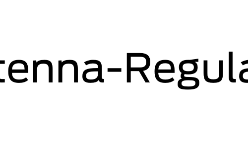 Antenna-Regular Font