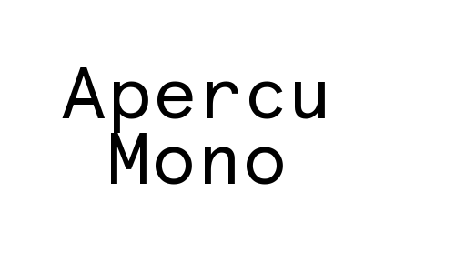 Apercu Mono Font