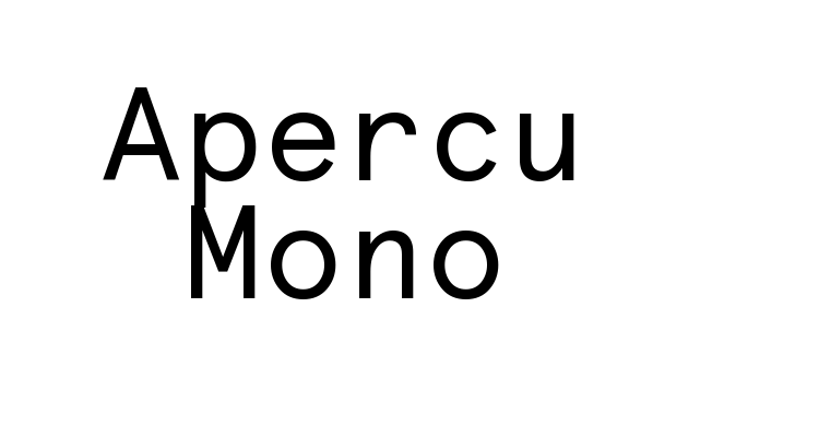 Apercu Mono Font