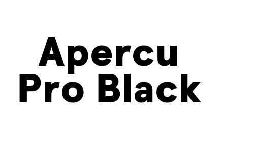 Apercu Pro Black Font