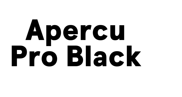 Apercu Pro Black Font