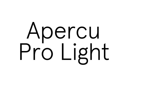Apercu Pro Light Font