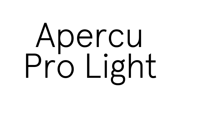 Apercu Pro Light Font