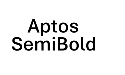 Aptos SemiBold Font