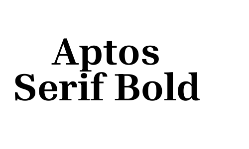 Aptos Serif Bold Font