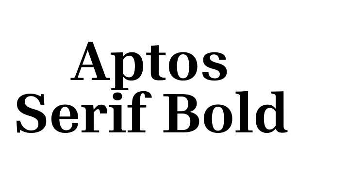 Aptos Serif Bold Font