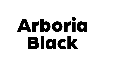 Arboria Black Font