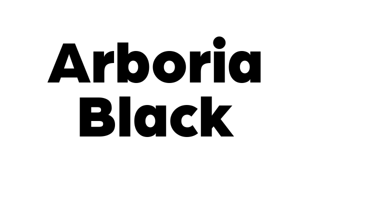 Arboria Black Font