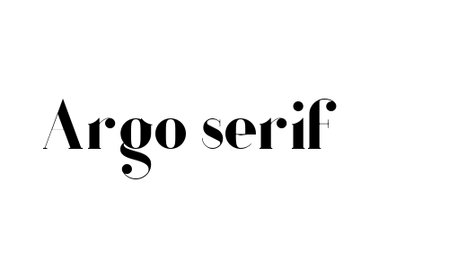 Argo serif Font