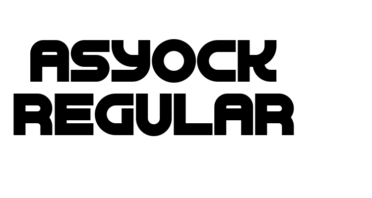 Asyock Regular Font