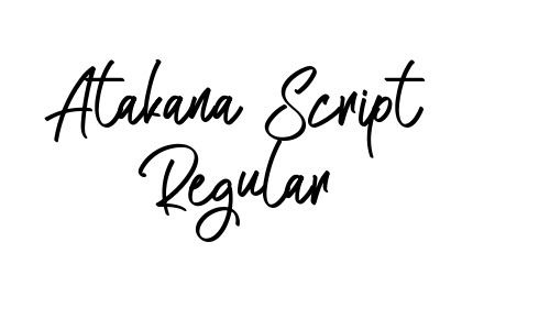 Atakana Script Regular Font