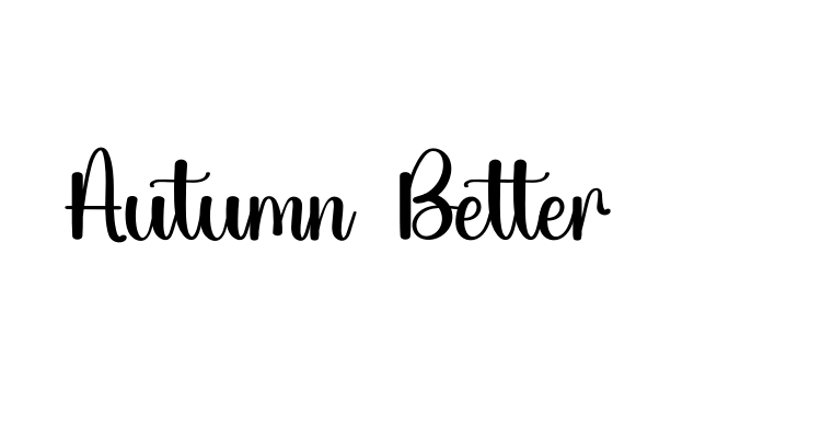 Autumn Better Font
