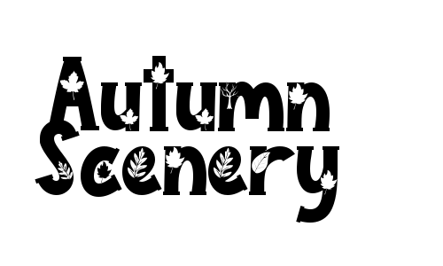 Autumn Scenery Font