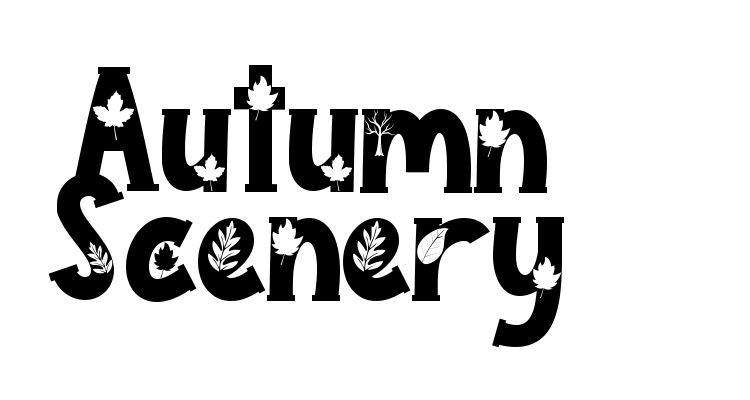 Autumn Scenery Font