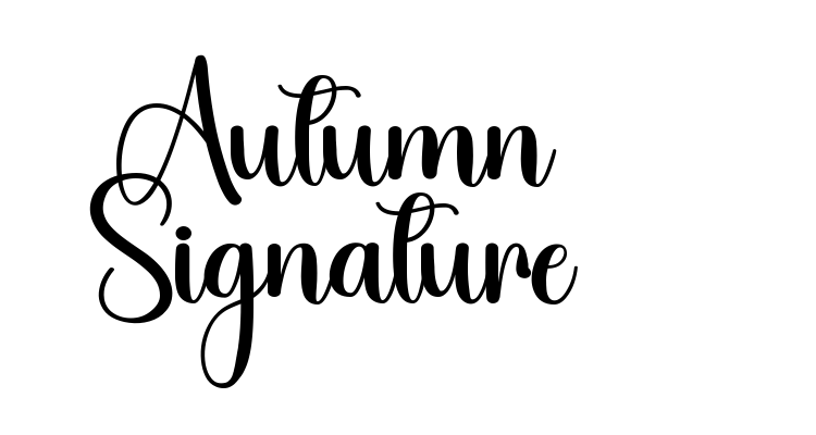 Autumn Signature Font