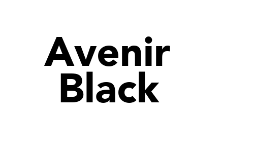Avenir Black Font