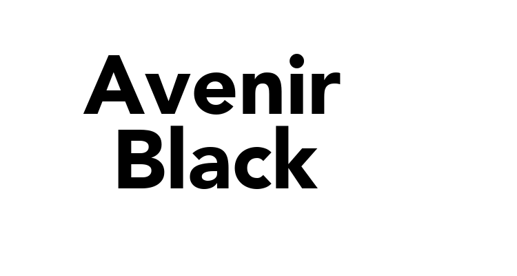 Avenir Black Font
