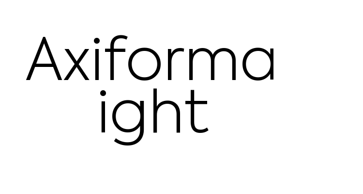 Axiforma Light Font