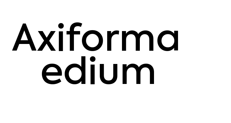 Axiforma Medium Font