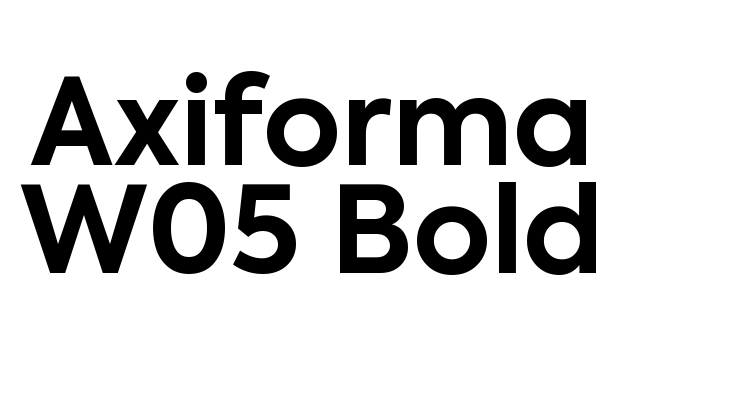 Axiforma W05 Bold Font