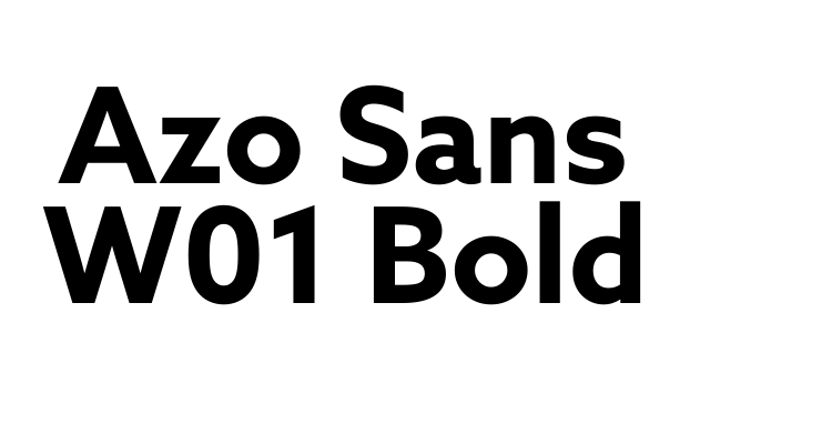 Azo Sans W01 Bold Font