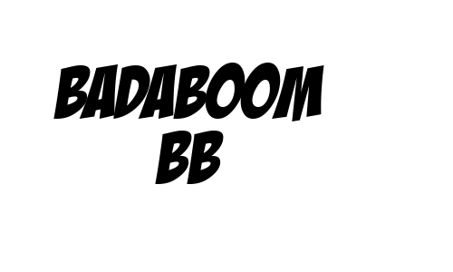 Badaboom BB Font