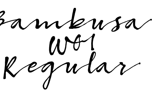 Bambusa W01 Regular Font