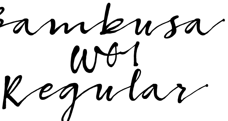 Bambusa W01 Regular Font