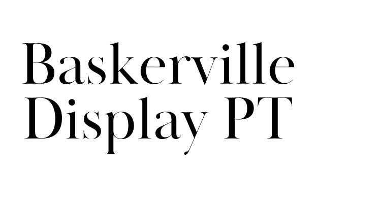 Baskerville Display PT Font