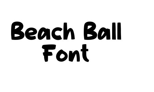 Beach Ball Font Font