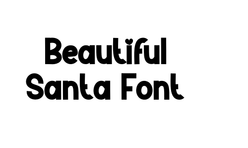 Beautiful Santa Font Font
