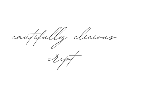 Beautifully Delicious Script Font