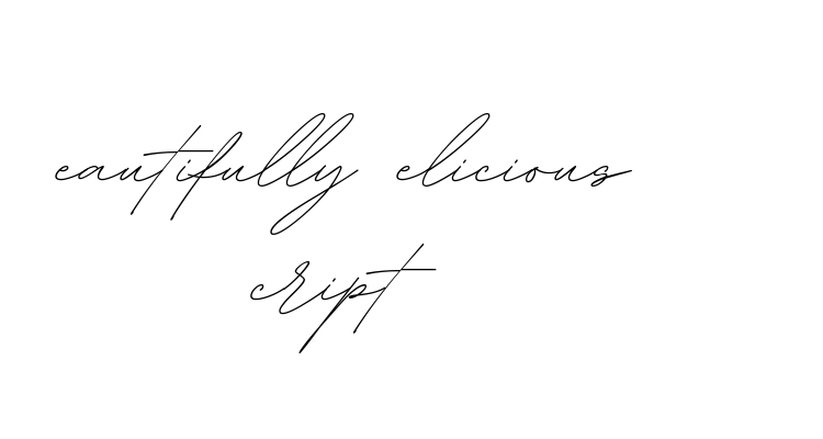 Beautifully Delicious Script Font