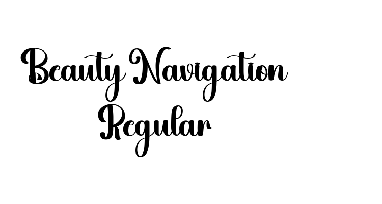 Beauty Navigation Regular Font