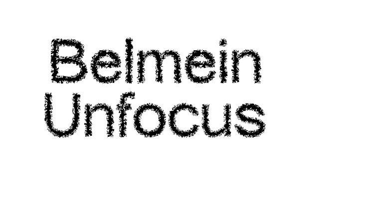 Belmein Unfocus Font