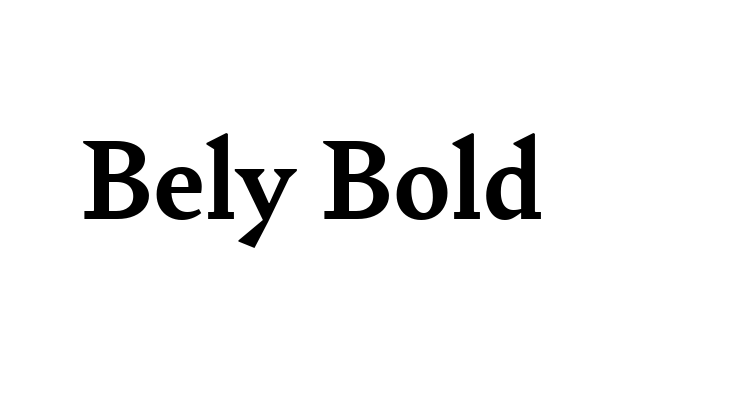 Bely Bold Font