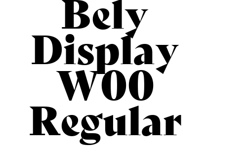Bely Display W00 Regular Font