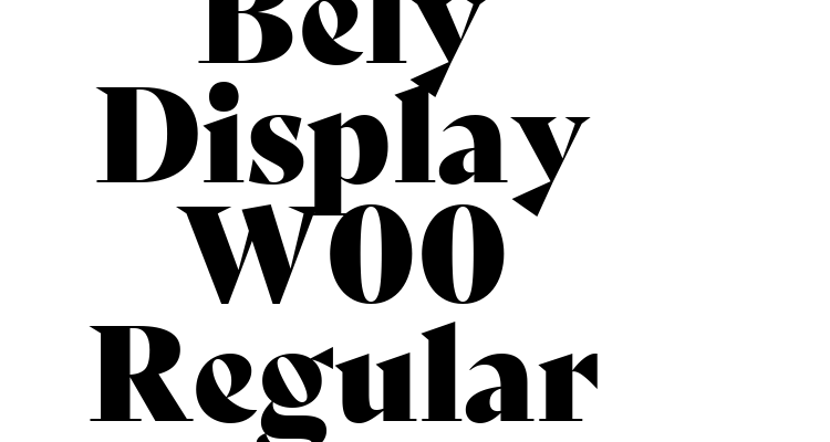 Bely Display W00 Regular Font