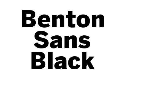 Benton Sans Black Font