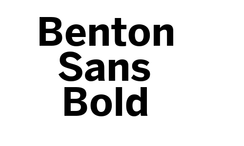 Benton Sans Bold Font