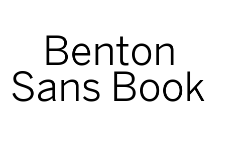 Benton Sans Book Font