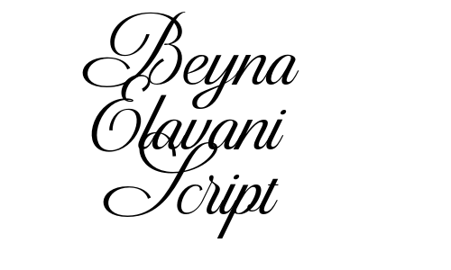 Beyna Elavani Script Font