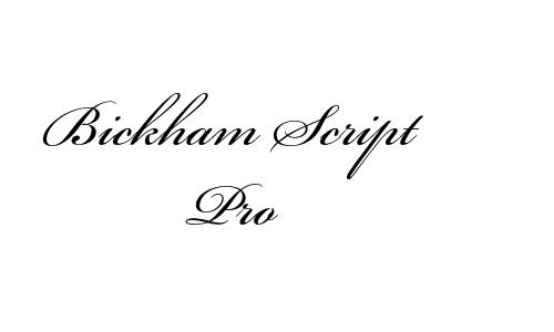 Bickham Script Pro Font