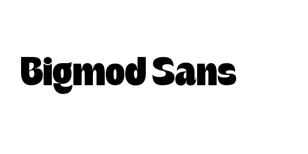 Bigmod Sans Font