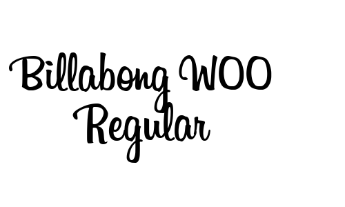 Billabong W00 Regular Font