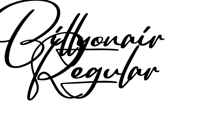 Billyonair Regular Font