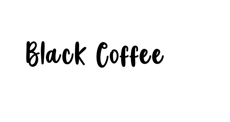 Black Coffee Font