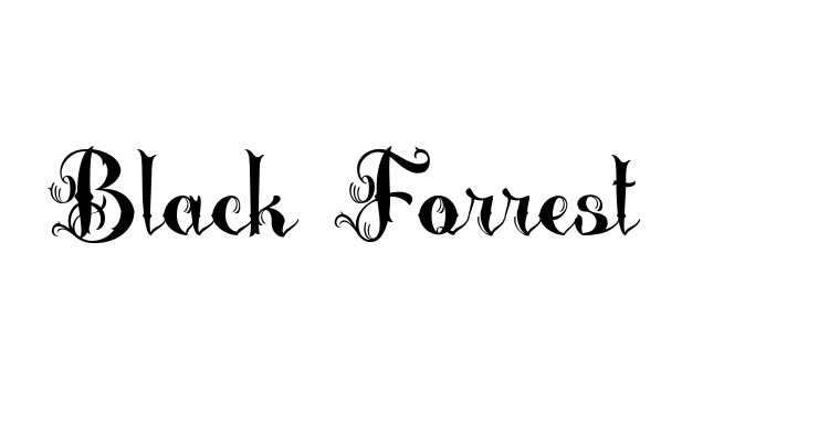 Black Forrest Font
