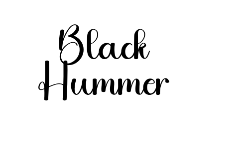 Black Hummer Font